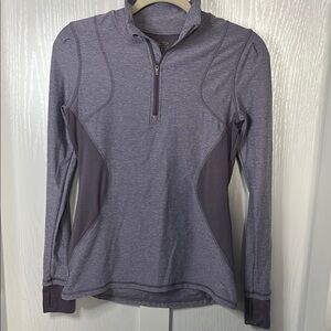 C9 by Champion Purple Long Sleeve Fitted Zippered Tee